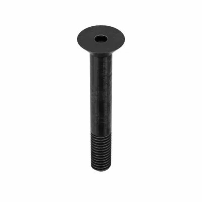 KERR LAKESIDE Socket Flat Head Screw: 3/8"-16 Thread Size, 2 1/2 in Lg, Flat, Black Oxide - Flat Head Socket Cap Screws