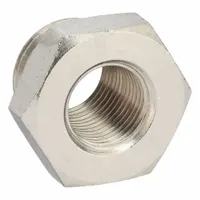 LEGRIS Metal Pipe Straight: Straight, 1/8 in x 1/4 in, Female BSPP Threaded x Male BSPP Threaded (MPN 0905 10 13)