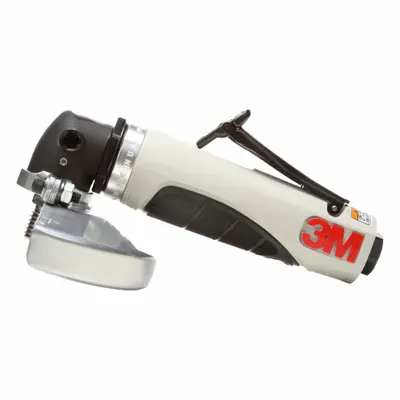 3M Air Angle Grinder: 4 in Wheel Dia, 1 hp Horsepower, 12,000 RPM Max. Speed - Standard Reach Air-Powered Angle Grinders
