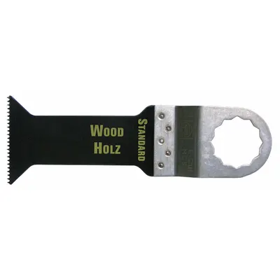 FEIN Oscillating Tool Blade: 1 5/8 in Blade Wd, 3 1/16 in Overall Lg, Flush Cutting - 12-Point Mounted Blades