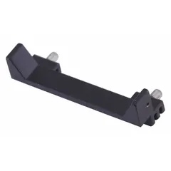 This 1/2-inch height stackable lip extension is designed for use with HES 5000 Series electric strikes. It provides a grounded interface to extend the faceplate height, ensuring proper alignment with door hardware in access control installations.
