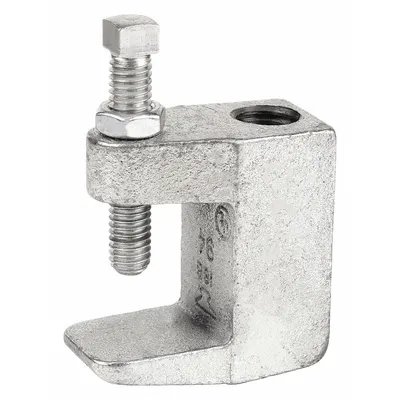 ANVIL Wide Throat Top Beam Clamp: Zinc-Plated Ductile Iron, 1,200 lb Load Capacity - C-Clamp Style Beam Clamps
