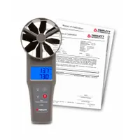 TRIPLETT Anemometer: 1 fpm Air Velocity Resolution, CFM, Rotating Vane, Air Flow/Air Velocity/Temp (MPN CFM400-NIST)