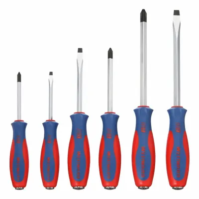 WESTWARD Demolition Magnetized Tip Screwdriver Set: 1-10 Pieces, 6 Pieces - Demolition Screwdriver Sets