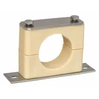 BEHRINGER PIPE SYSTEMS Beta Clamp: Smooth Bore, 316 Stainless Steel Clamp, Santoprene Cushion (MPN BSBX72375-SP)