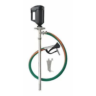Dayton Electric Drum Pump: Pump with Hose & Nozzle, 1 1/3 hp HP, 220 V AC, 18 gpm - Centrifugal Electric Drum Pumps