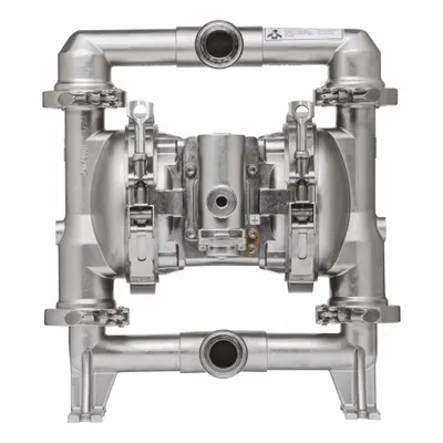 ARO Diaphragm Pump: 316 Stainless Steel, 1 1/2 in, Tri-Clamp, 54 gpm, 235 ft Max. Head - FDA-Compliant AODD Pumps
