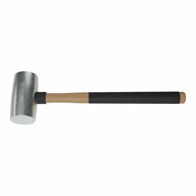 AMERICAN Non-Sparking Hammer: Hickory Handle, 2 lb Head Wt, 2 in Dia, 4 in Head Lg - Nickel-Aluminum-Bronze Mallets