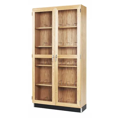DIVERSIFIED SPACES Microscope Storage Case: 7 ft Overall Ht, 16 in Overall Dp, 36 in Overall Wd - Tall Cabinets