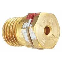 This natural gas orifice is a replacement component for GE ovens. It regulates the flow of natural gas to the burner to support proper combustion and oven temperature control