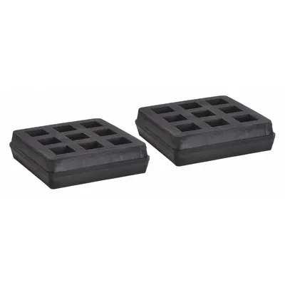 MASON Vibration Isolator Pad: Neoprene, Waffle Pad Top, 3 in Lg, 3 in Wd, 3/4 in Ht - Vibration-Isolating Pads & Sheets