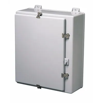 WIEGMANN Enclosure: Fiberglass, 20 in x 16 in x 8 in, NEMA 1/12/3/3R/4X, Solid Cover - Nonmetallic Enclosures