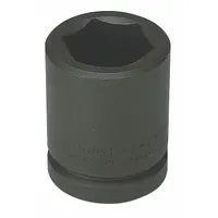 WRIGHT TOOL Impact Socket: 3/4 in Drive Size, Metric, 38 mm Socket Size, 6-Point, Std, Black Oxide (MPN 68-38MM)