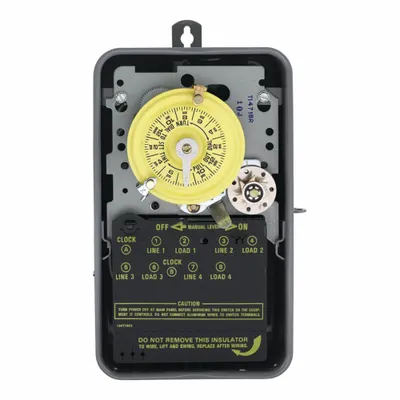 INTERMATIC Electromechanical Timer: 24 hr, 120V AC, SPST - Electromechanical Timer Switches
