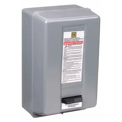 SQUARE D Definite Purpose Magnetic Motor Starter: Non-Reversing, 3 Poles - Enclosed Non-Reversing Starters with Thermal Overloads