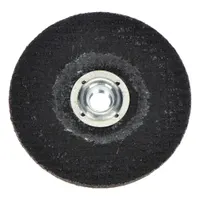 Depressed center grinding wheel for carbon and stainless steel. Ceramic construction with 24 grit. Dimensions: 4-1/2" diameter, 1/4" thickness, 5/8"-11 arbor. Part of the Saitech Ultimate Performance series. Used for weld removal, beveling, and surface blending in metal fabrication and maintenance