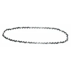 This chainsaw chain features a 3/8 in pitch, 0.05 in gauge, and 56 drive links. It is designed for use with 16 in compatible bar saws. The chain is suitable for cutting wood in applications such as limbing, bucking, and felling. File size is 5/32 in.