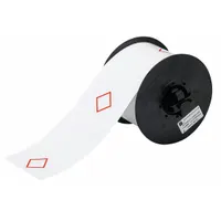 Pre-Cut Label Stock Roll: No Legend, Red GHS/CLP 1 Diamond, 2 61/64 in x 4 21/64 in, 2 61/64 in (MPN B30-261-7569-CLP1)
