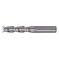 This carbide square end mill is designed for high-speed machining of aluminum and non-ferrous materials. Its two-flute geometry provides efficient chip evacuation, making it suitable for slotting, profiling, and contouring operations