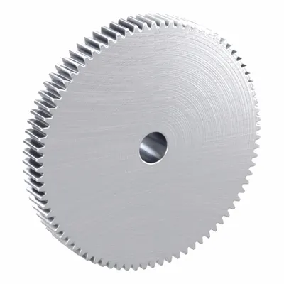KHK GEARS Spur Gear: Module m 1.5, 80 Teeth, 15 mm Bore Dia, Stainless Steel, 20° Pressure Angle - Metric Spur Gears with Standard Hub