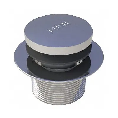 WATCO Drain Stopper: Brass/PVC, Chrome-Plated, 1 5/8 in Overall Dia - Bathtub Drain Stoppers