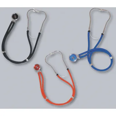 EMI Stethoscope: Stethoscope, Adult/Pediatric, Pediatric, Dual, Red, 22 in Overall Lg - Economic Stethoscopes