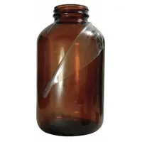 APPROVED VENDOR Safety Coated Packer Bottle: 2.5 L, 70-400 mm, Amber, 12 Bottles, 140 mm Body Dia (MPN GLA-07053)