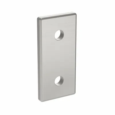 FATH INC. Joining Plate: Square Flat Plate, 40 Series, 76 mm x 36 mm x 6 mm, For 8 mm Slot Wd - Plate Connectors