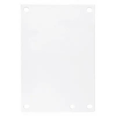 WIEGMANN Interior Panel: Back Panel Panel, 12 in Overall Ht, 10 in Overall Wd, Steel - Interior Mounting Panels
