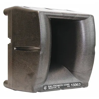 HUBBELL GAI-TRONICS Amplified Speaker: Powered, 1-Way, 600 ohm Impedance, 8 in Overall Wd - Horn Speakers
