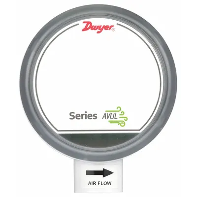 Dwyer Air Velocity Transmitter: 4 mA to 20 mA, 122°F, AVUL-3DM1, 1,000 fpm to 4,000 fpm - Air Velocity Transmitters