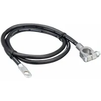 GROTE Battery Cable: Top Post Cable, 4 ga Wire Size, 48 in Overall Lg, Black, 60VDC, Bolt (MPN 84-9237)