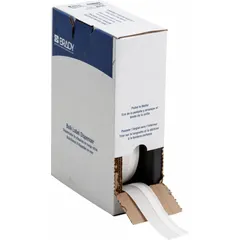 Continuous sleeve label roll made of polyolefin with a white matte finish. Designed for wire gauges 8 AWG to 16 AWG. Compatible with M710 printer series for on-demand identification and marking of industrial wiring in electrical panels and machinery.