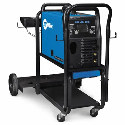 MILLER ELECTRIC Multimatic 220 AC/DC Multiprocess Welder with Running Gear - Miller Multimatic