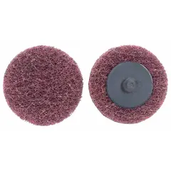 General-purpose surface-conditioning disc for all metals. Medium-grade aluminum oxide abrasive blends, deburrs, and finishes surfaces. 3-inch diameter for use with power tools. Suitable for cleaning, finishing, and light stock removal on metal workpieces.