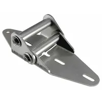 AMERICAN GARAGE DOOR SUPPLY Garage Door Hinge: Stainless Steel, 7 1/2 in Leaf Ht, Rounded, 2 PK (MPN HS412)