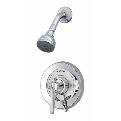 SYMMONS Temptrol® Commercial Shower System S-96-1-L-X-2.0 - Shower Faucets with Fixed Showerheads