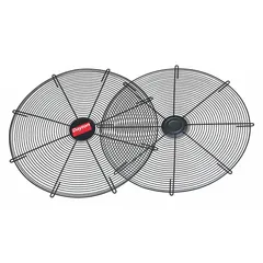Fan guard set designed to protect personnel from rotating fan blades and prevent debris entry. Suitable for use with compatible Dayton fans in HVACR systems, including ventilation units, exhaust fans, and air-handling equipment.