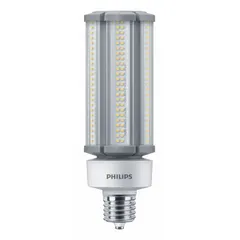 This 63 W LED lamp operates at 100 to 277V with a 4000K color temperature. It features a mogul screw (EX39) base and is shatter-resistant. Suitable for high-bay fixtures and industrial environments requiring impact protection.