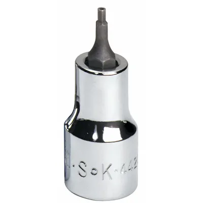 SK PROFESSIONAL TOOLS Socket Bit: 3/8 in Drive Size, Security Hex Tip, 5/64 in Tip Size - Security Hex Bit Sockets