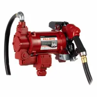 FILL-RITE Electric Drum Pump: 35 gpm Max. Flow Rate, 230 V AC, 3/4 hp HP, Pump with Hose & Nozzle (MPN FR310VB)