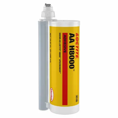 LOCTITE Structural Adhesive: AA H8000, Ambient Cured, 490 mL, Cartridge, Green - Acrylic Dual Cartridges for Two-Part Applicators