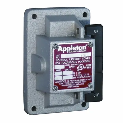 APPLETON ELECTRIC Switch Cover: Tumbler Switches (MPN EDKR33WQ) - Replacement Front Covers, Operators & Switches