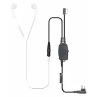 EARPHONE CONNECTION Surveillance Kit: Fits Motorola, Earbud, Push To Talk, 2 Wires, Shirt/Lapel Mic (MPN EP603)