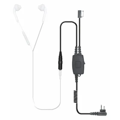 EARPHONE CONNECTION Surveillance Kit: Fits Motorola, Earbud, Push To Talk, 2 Wires - Motorola-Compatible Earpieces & Headsets