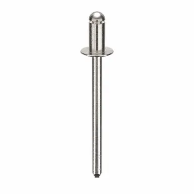 POP AVDEL Domed-Head Blind Rivet, 0.153" dia, 1.568" L, 500 PK - Domed-Head Blind Rivets