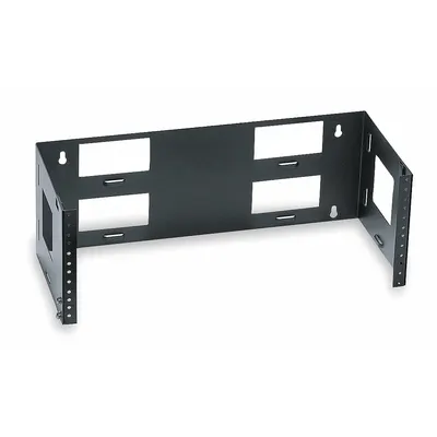 HUBBELL PREMISE WIRING Wall Mount Bracket: 4 U, 4 in Overall Dp, 19 in Overall Wd - Rack-Width Wall-Mount Cable Management Brackets