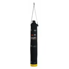 This 72-inch-tall black canvas bucket is designed for transporting and tethering power tools at height. It features a hook-and-loop closure and a carabiner tool-end connection to help prevent dropped objects. The oversized bucket container is suitable for construction, industrial maintenance, and other fall-protection applications.