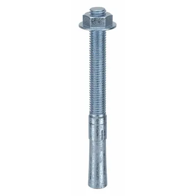 MKT FASTENING 5/8" x 7" Steel Wedge Anchor, Zinc Plated, 5-Pack (2658700) - Steel Wedge Anchors