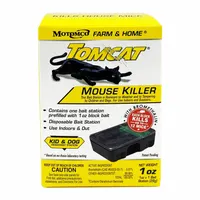 TOMCAT Bait Station: Box Trap, Box, 1 oz Container Size, Bromethalin, Blocks, 3 3/4 in Overall Ht (MPN 22605)